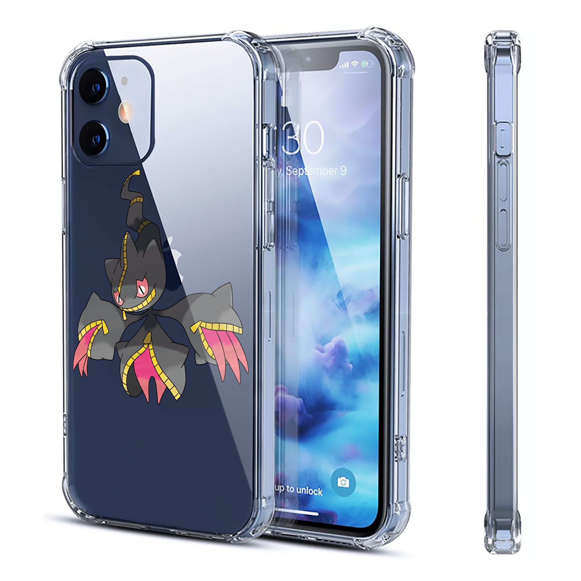 （画像用） ポケットモンスター Pokémon 【iPhone 12シリーズ対応】透明スマホケース（クリアソフトケース）